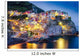 Scenic Night Colorful Village Wall Decal