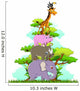 Safari Animals Wall Decal