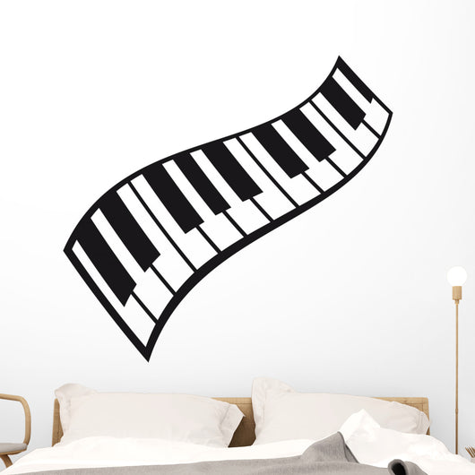 Piano Keys Pattern Wall Decal