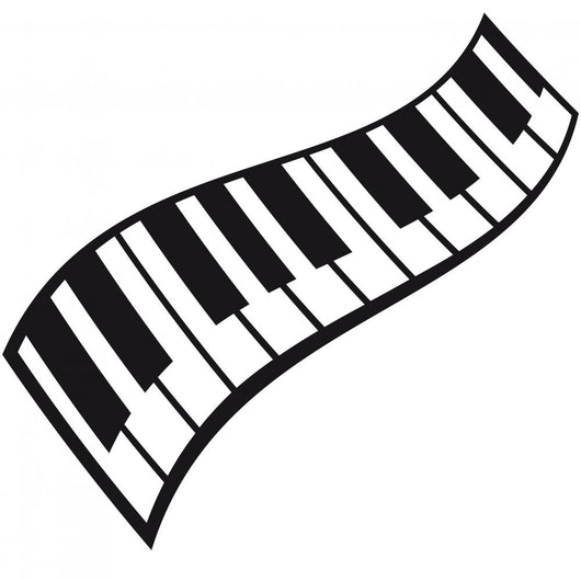 Piano Keys Pattern Wall Decal