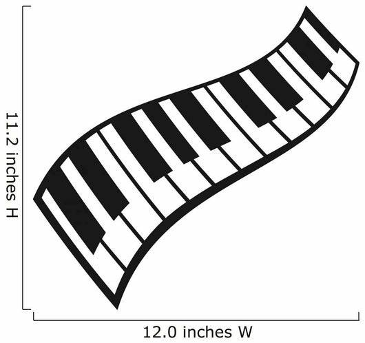 Piano Keys Pattern Wall Decal