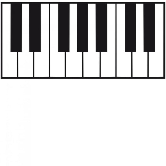 Piano Keys Design Wall Decal