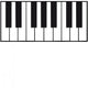 Piano Keys Design Wall Decal