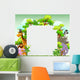 Animal Cartoon with Blank Wall Decal