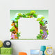 Animal Cartoon with Blank Wall Decal