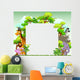 Animal Cartoon with Blank Wall Decal