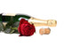Red Rose and Bottle Wall Decal