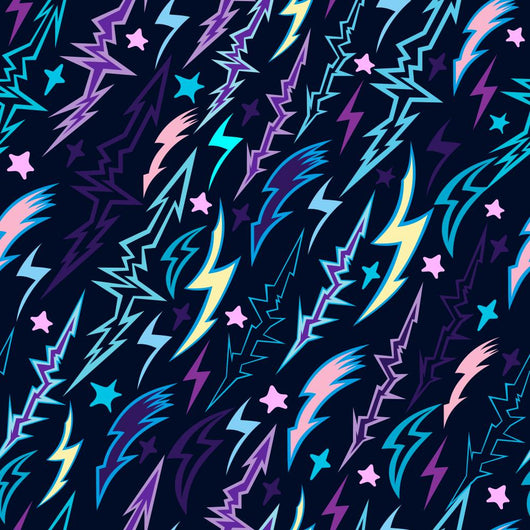 Seamless Pattern with Flashes Wall Decal