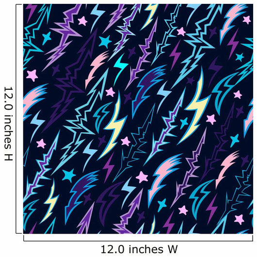 Seamless Pattern with Flashes Wall Decal