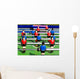 Tabletop Football with Shadows Wall Decal
