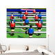 Tabletop Football with Shadows Wall Decal
