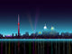 Toronto Night-vector Illustration Wall Decal