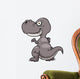 Vector Illustration Cartoon Dinosaur Wall Decal Design 2