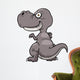 Vector Illustration Cartoon Dinosaur Wall Decal Design 2