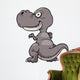 Vector Illustration Cartoon Dinosaur Wall Decal Design 2