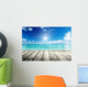 Caribbean Sea and Wooden Wall Decal