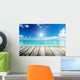 Caribbean Sea and Wooden Wall Decal