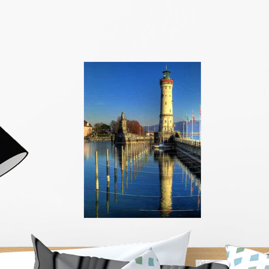 Lindau Hafeneinfahrt Bodensee Lake Wall Decal