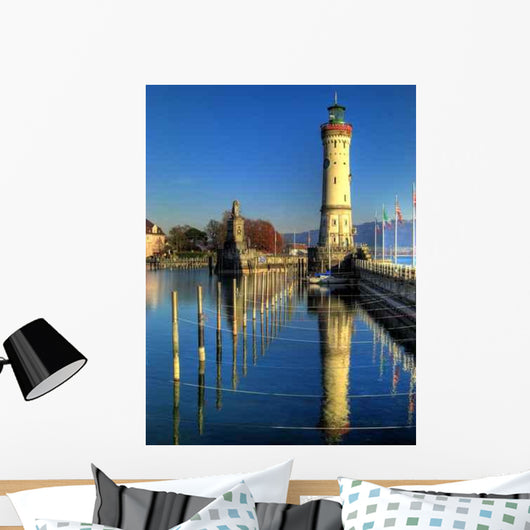 Lindau Hafeneinfahrt Bodensee Lake Wall Decal
