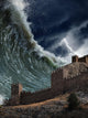 Giant Tsunami Waves Crashing Wall Decal