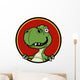 Vector Illustration Cartoon Dinosaur Wall Decal Design 1
