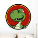 Vector Illustration Cartoon Dinosaur Wall Decal Design 1