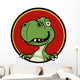 Vector Illustration Cartoon Dinosaur Wall Decal Design 1