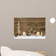Christmas Natural Wood Decoration Wall Decal