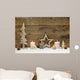 Christmas Natural Wood Decoration Wall Decal