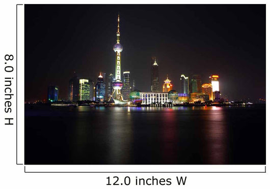 Night Shanghai China Wall Decal