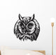 Owl Head Wall Decal