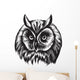 Owl Head Wall Decal