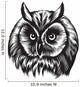 Owl Head Wall Decal
