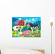 Farm Animals Theme Image Wall Decal