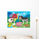 Farm Animals Theme Image Wall Decal