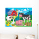 Farm Animals Theme Image Wall Decal