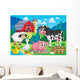 Farm Animals Theme Image Wall Decal