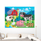 Farm Animals Theme Image Wall Decal