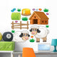 Farm Animals Sheep Wall Stickers Wall Decal