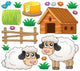 Farm Animals Sheep Wall Stickers Wall Decal