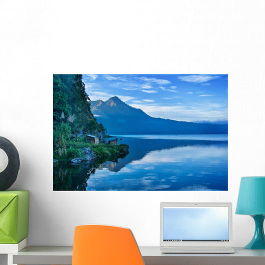 Lake and Mountain Bali Wall Decal