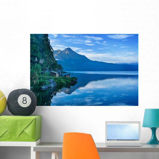 Lake and Mountain Bali Wall Decal