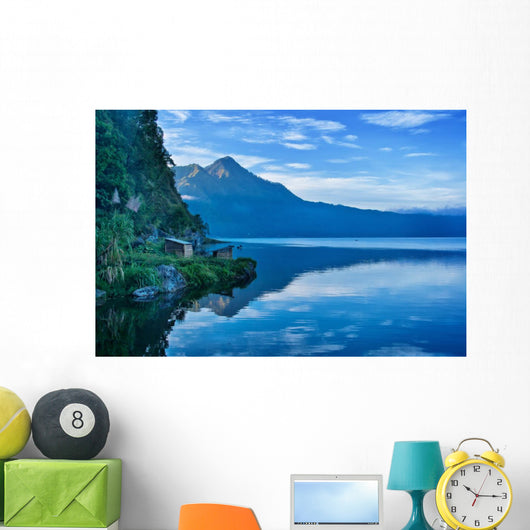 Lake and Mountain Bali Wall Decal