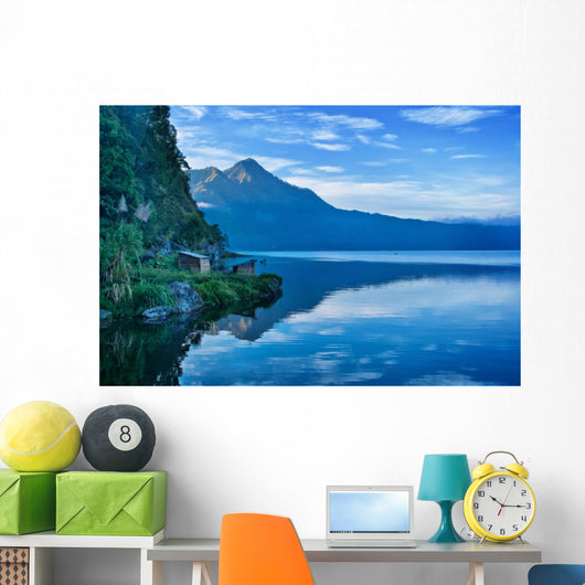 Lake and Mountain Bali Wall Decal