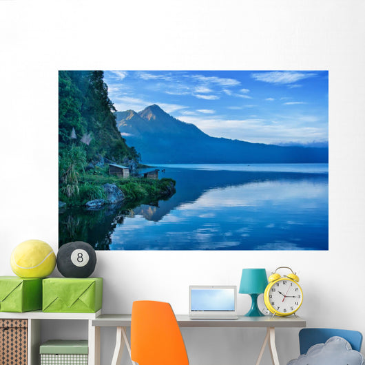 Lake and Mountain Bali Wall Decal
