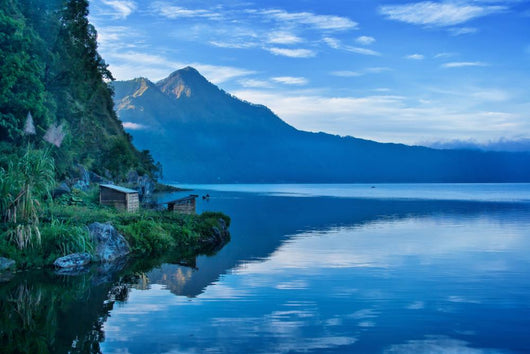 Lake and Mountain Bali Wall Decal