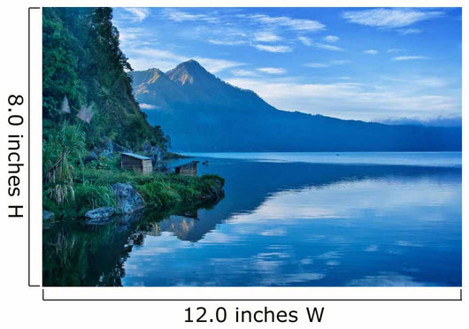 Lake and Mountain Bali Wall Decal
