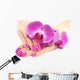 Hands with Pink Orchid Wall Decal