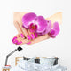 Hands with Pink Orchid Wall Decal