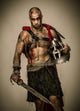 Wounded Gladiator with Sword Wall Decal